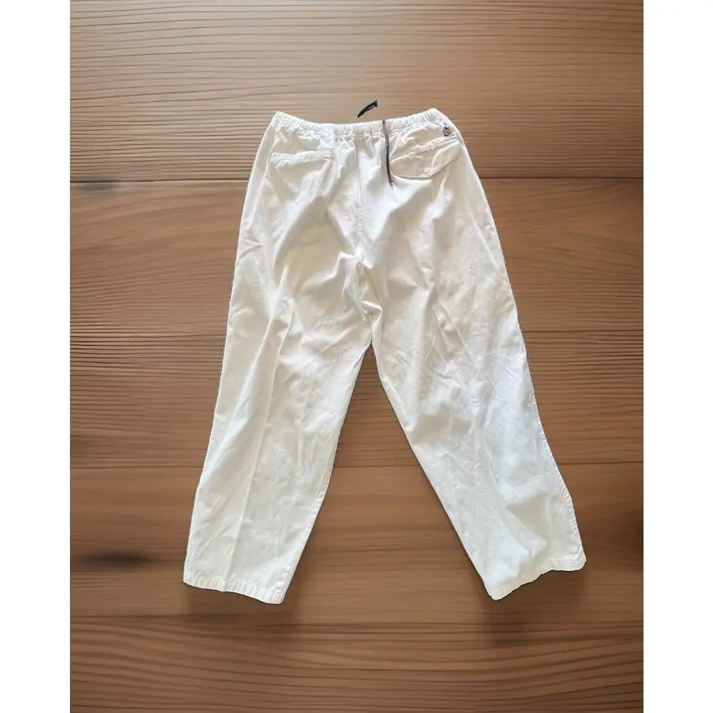 Nautica Pants Mens Size XL 100% Cotton Loose Fit Drawstring Sailing Old Money